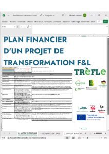 plaquette Plan financier (calculateur Excel) d’'un projet de transformation de F&L